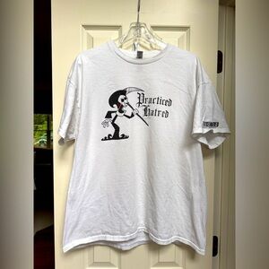 Practiced Hatred White Graphic T-Shirt